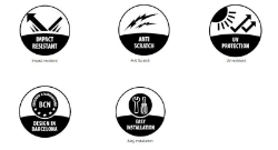 Afbeeldingen van Velgsticker Puig met logo BMW S1000XR '15-