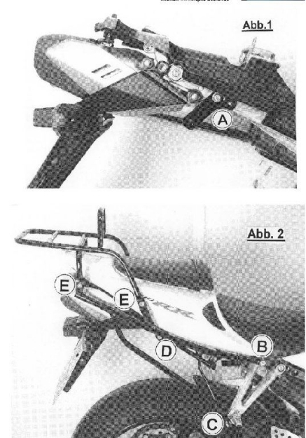 Afbeeldingen van Topdrager zwart Hepco & Becker Honda CBR1000RR '04-'05