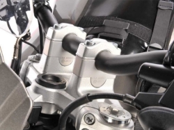 Afbeeldingen van Handlebar riser ABE approved 25mm BMW F800R -'14 - silver Wunderlich