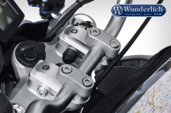 Afbeeldingen van Vario Riser adjustable handlebar riser 29mm diverse BMW modellen - silver