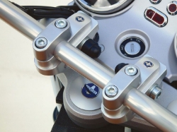 Afbeeldingen van Vario Riser adjustable handlebar riser 29mm diverse BMW modellen - silver