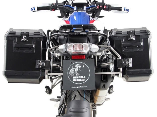 Afbeeldingen van Kofferset Hepco&Becker Cutout rek+koffers zwart BMW R1250GS LC '18-