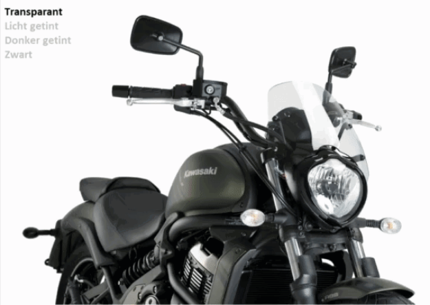 Afbeeldingen van Vervangingsruit naked bike Puig touring Kawasaki Vulcan S '15-/ Cafe '17-