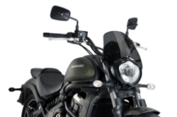 Afbeeldingen van Vervangingsruit naked Bike Puig touring Kawasaki Vulcan S '15-/ Cafe '17--donker getint