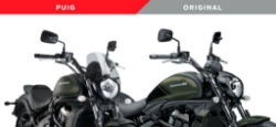 Afbeeldingen van Vervangingsruit naked Bike Puig touring Kawasaki Vulcan S '15-/ Cafe '17--donker getint