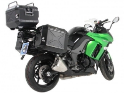 Afbeeldingen van Topdrager zwart Alurack Hepco&Becker Kawasaki Z1000SX '15-16