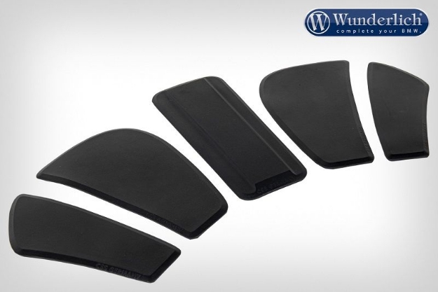 Afbeeldingen van Tank pad set 5 pieces BMW R1200RT LC - black Wunderlich