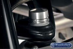 Afbeeldingen van Aluminium cover for Telelever joint diverse BMW modellen - silver Wunderlich