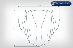 Afbeeldingen van Windscreen MARATHON BMW K1600B/Grand America/GT/GTL - clear Wunderlich