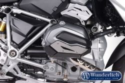 Afbeeldingen van Valve cover & cylinder protectors dakar left + right - black Wunderlich