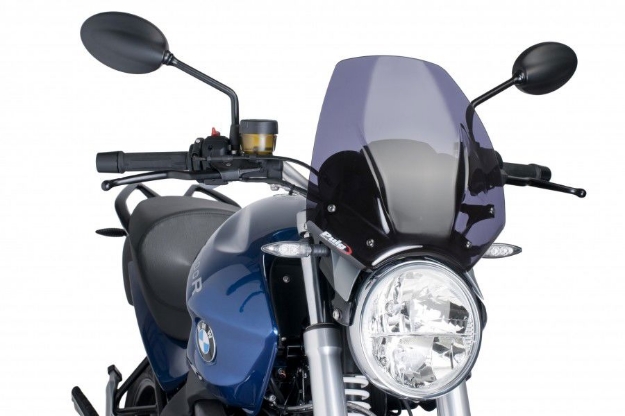 Afbeeldingen van Vervangingsruit naked bike Puig BMW R1200R '06-14 donker getint
