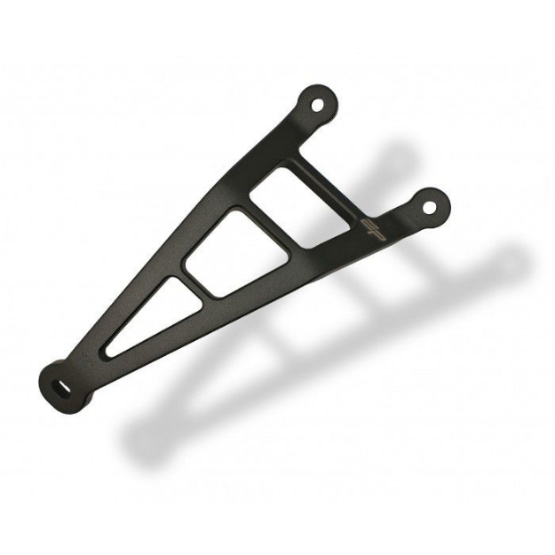 Afbeeldingen van Uitlaatsteun aluminium zwart Evotech Performance Kawasaki ZX10-R '16-20