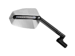 Afbeeldingen van Stuurspiegel model GTI met LED knipperlicht rechts zwart/zilver Puig