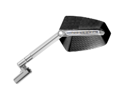 Afbeeldingen van Stuurspiegel model GTI met LED knipperlicht links zilver/zwart Puig