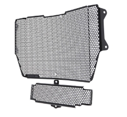 Afbeeldingen van Radiator/oliekoeler cover set zwart Evotech Performance Triumph Speed Triple RS '18-20