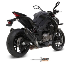 Afbeeldingen van MIVV Suono Steel Black RVS dempers Kawasaki Z1000 '14-