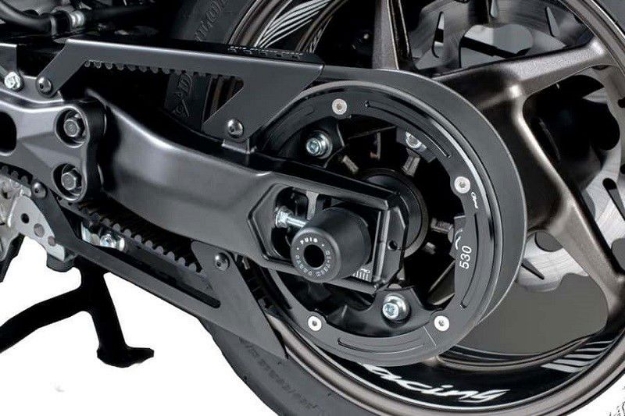 Afbeeldingen van Riemwielcover aluminium Puig Yamaha T-Max 530 / 560 zwart
