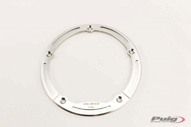 Afbeeldingen van Riemwielcover aluminium Puig Yamaha T-Max 530 / 560 zilver