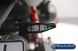 Afbeeldingen van Indicator protection long set back diverse BMW modellen - black Wunderlich