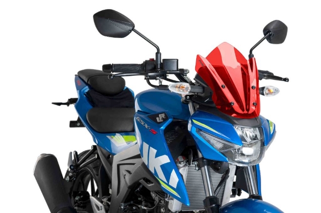 Afbeeldingen van Vervangingsruit naked bike Sport Puig Suzuki GSX-S125 '17--rood