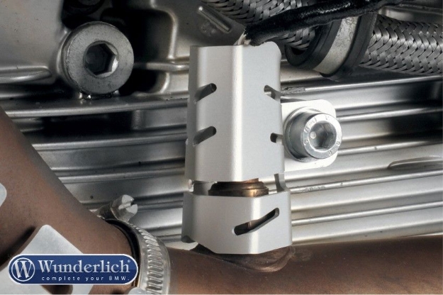Afbeeldingen van Oxygen sensor guard left diverse BMW modellen - silver Wunderlich
