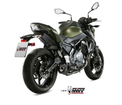 Afbeeldingen van MIVV systeem met Delta Race Black RVS Kawasaki Ninja 650 / Z650 '17-22 (1 lambda)