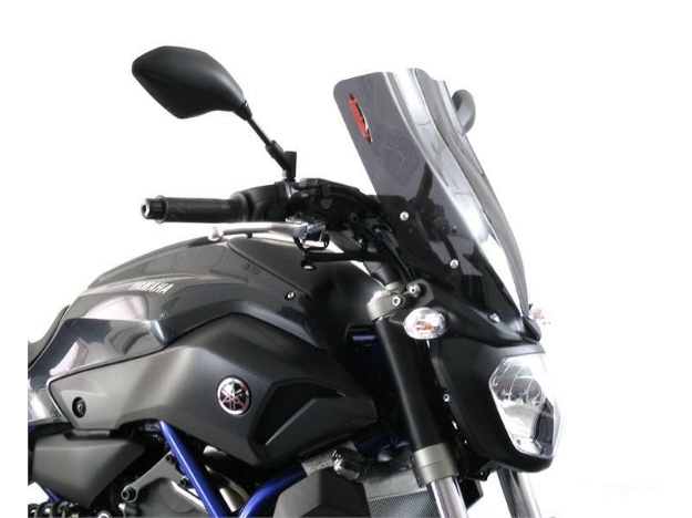 Afbeeldingen van Vervangingsruit naked bike high (38cm) Yamaha MT-07 2014--Transparant