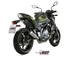 Afbeeldingen van MIVV systeem met MK3 RVS Kawasaki Ninja 650 / Z650 '17-22 (1 lambda)