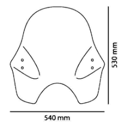 Afbeeldingen van Windscherm model touring transparant Puig