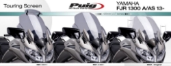 Afbeeldingen van Vervangingsruit touring met opzetruitje licht getint Puig Yamaha FJR1300 '13-