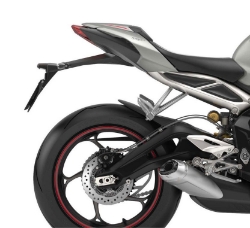 Afbeeldingen van Achterspatbord verlenger mat zwart voor het originele spatbord diverse Triumph Street Triple modellen