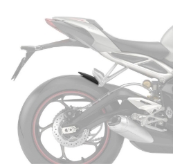 Afbeeldingen van Achterspatbord verlenger mat zwart voor het originele spatbord diverse Triumph Street Triple modellen