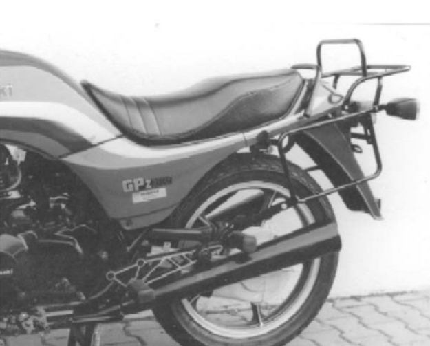 Afbeeldingen van Kofferrek zwart Hepco & Becker Kawasaki GPZ305