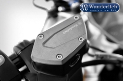Afbeeldingen van Clutch and brake reservoir cover set diverse BMW modellen - titanium Wunderlich