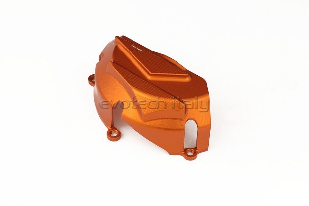 Afbeeldingen van Engine protector links oranje Evotech KTM 790 Duke '18- oranje