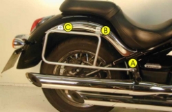 Afbeeldingen van Kofferrek chroom Hepco&Becker Kawasaki VN900 CUSTOM/ CLASSIC '06-