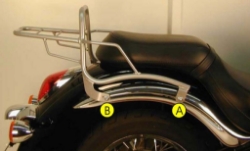 Afbeeldingen van Topdrager chroom Hepco&Becker Kawasaki VN900 CUSTOM/ CLASSIC '06-