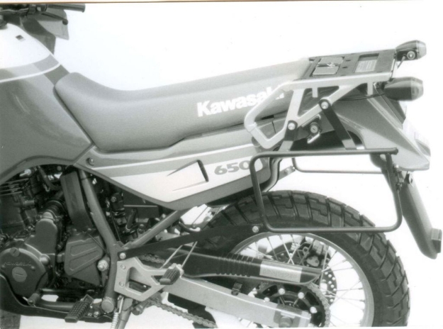 Afbeeldingen van Kofferrek zwart Hepco&Becker Kawasaki KLR650 TENGAI
