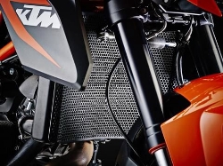 Afbeeldingen van Radiatorcover zwart Evotech Performance KTM 1290 Superduke '17-19