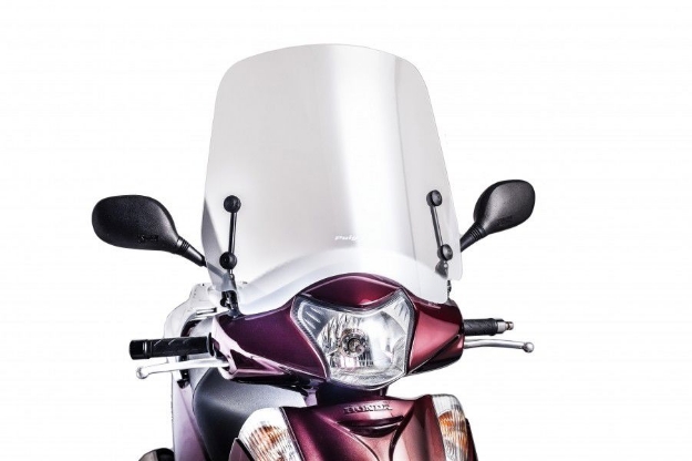 Afbeeldingen van Windscherm scooter model T.S. Puig helder voor Honda Scoopy SH300i 2007-2010