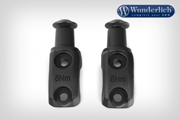 Afbeeldingen van Hand protectors mounting kit CLEAR-PROTECT BMW R1200 RS/RT LC - black Wunderlich