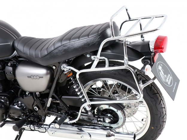 Afbeeldingen van Kofferrek chroom Hepco&Becker Kawasaki W800 Street/Cafe '19-