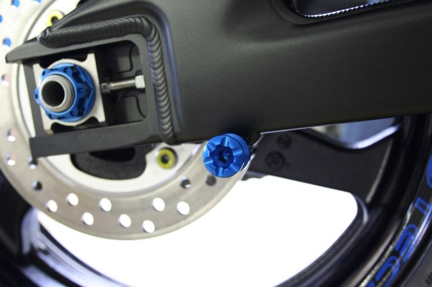 Afbeeldingen van Bobbin-kit Evotech Kawasaki / KTM (M10X1,25) blauw