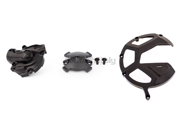 Afbeeldingen van Engine Protector kit Evotech voor Ducati Multistrada 1200/S/1260 - zwart