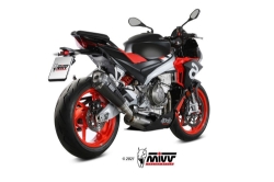 Afbeeldingen van MIVV Full System met Delta Race carbon Aprilia RS660 / Tuono 660 '21- (hoge montage)