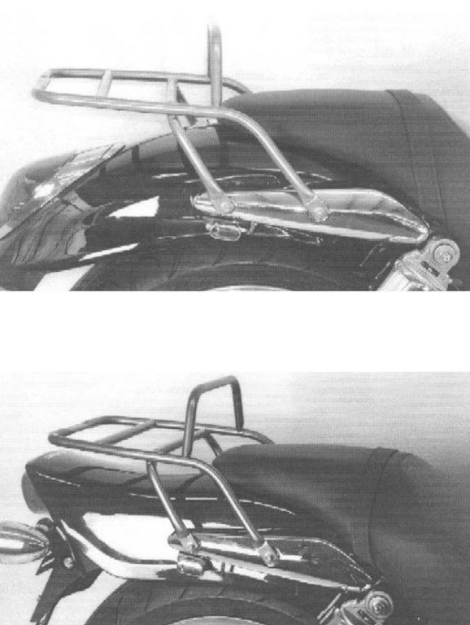 Afbeeldingen van Topdrager chroom Hepco & Becker Kawasaki VN1500/1600 MEAN STREAK