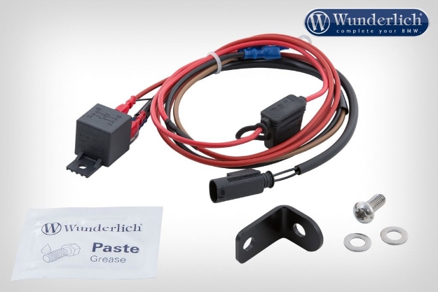 Afbeeldingen van Nautilus horn holder mounting kit BMW K1600B/Grand America/GT(L) '17-- black Wunderlich