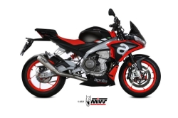 Afbeeldingen van MIVV Full System EVO met X-M1 titanium demper Aprilia RS660 / Tuono 660 '21-