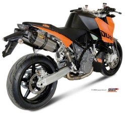 Afbeeldingen van MIVV Suono Steel Black RVS dempers KTM 990 Superduke '05-'13