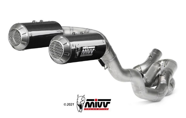 Afbeeldingen van MIVV Full System EVO high MK3 carbon Ducati V4 Panigale '18-